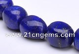 CLA42 10*10*15mm egg-shaped deep blue dyed lapis lazuli beads