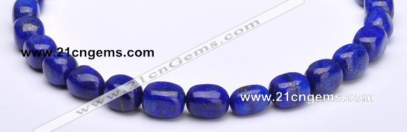 CLA42 10*10*15mm egg-shaped deep blue dyed lapis lazuli beads