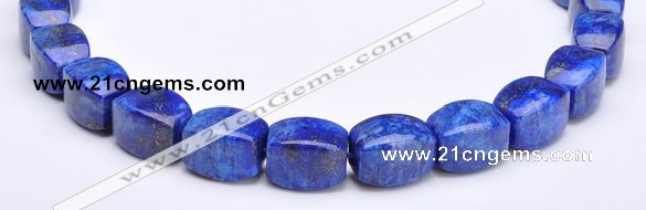 CLA43 9*9*18mm barrel deep blue dyed lapis lazuli beads