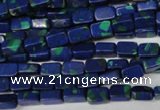 CLA451 15.5 inches 4*6mm rectangle synthetic lapis lazuli beads