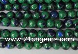 CLA478 15.5 inches 4mm round synthetic lapis lazuli beads