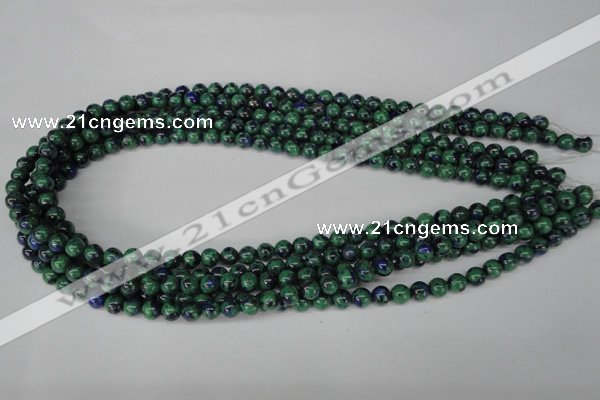 CLA479 15.5 inches 6mm round synthetic lapis lazuli beads