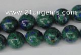 CLA482 15.5 inches 12mm round synthetic lapis lazuli beads