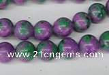 CLA491 15.5 inches 10mm round synthetic lapis lazuli beads