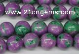 CLA492 15.5 inches 12mm round synthetic lapis lazuli beads