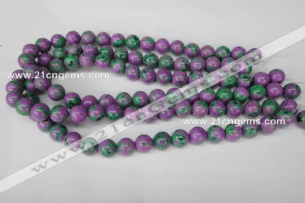 CLA492 15.5 inches 12mm round synthetic lapis lazuli beads