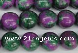 CLA493 15.5 inches 14mm round synthetic lapis lazuli beads