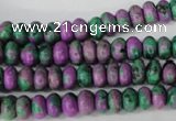 CLA498 15.5 inches 5*8mm rondelle synthetic lapis lazuli beads