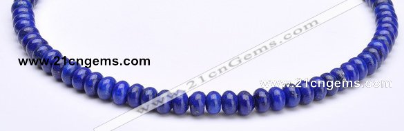 CLA50 5*8mm roundel deep blue dyed lapis lazuli beads Wholesale