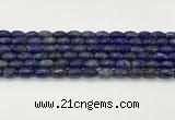 CLA540 15.5 inches 8*12mm faceted rice dyed lapis lazuli beads