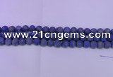 CLA60 15.5 inches 4mm round matte lapis lazuli beads