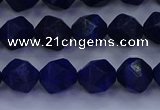 CLA82 15.5 inches 8mm faceted nuggets dyed lapis lazuli beads