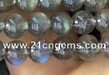 CLB1015 15.5 inches 5mm round labradorite gemstone beads