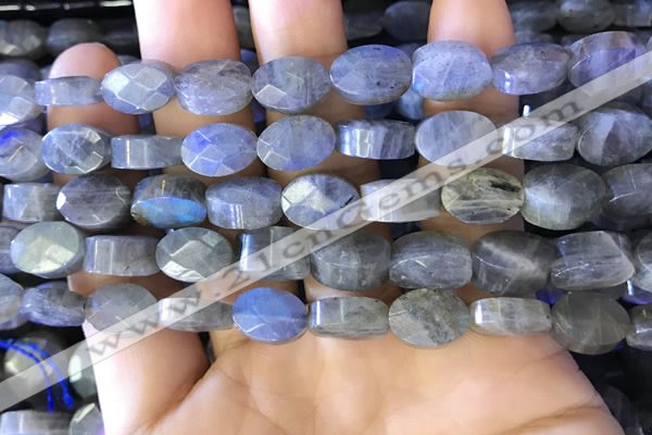 CLB1026 15.5 inches 8*12mm faceted oval labradorite gemstone beads