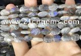 CLB1041 15.5 inches 8*12mm faceted oval labradorite beads wholesale