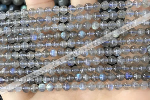 CLB1056 15.5 inches 4mm round labradorite gemstone beads