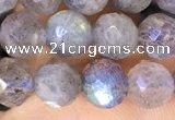 CLB1072 15.5 inches 6mm faceted round labradorite beads