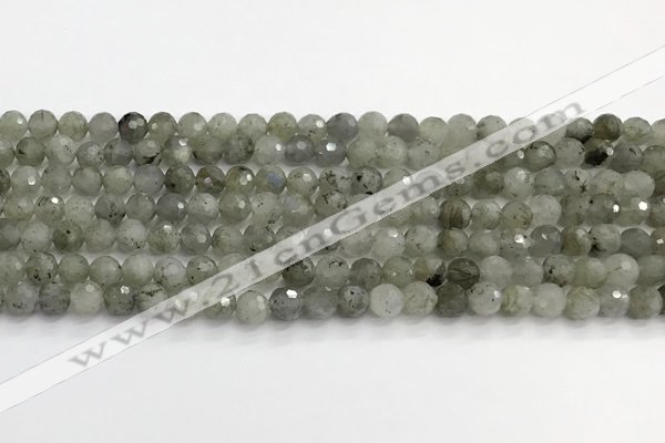 CLB1075 15.5 inches 6mm faceted round labradorite beads