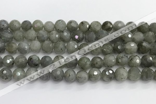 CLB1077 15.5 inches 10mm faceted round labradorite beads