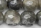 CLB1128 15 inches 12mm faceted round AB-color labradorite beads