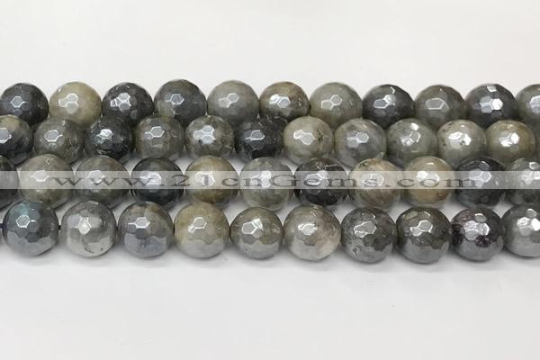 CLB1128 15 inches 12mm faceted round AB-color labradorite beads