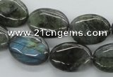 CLB114 15.5 inches 15*20mm oval labradorite gemstone beads wholesale