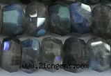 CLB1158 15 inches 4*8mm - 6*8mm faceted nuggets labradorite beads