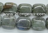 CLB116 15.5 inches 16*16mm square labradorite gemstone beads wholesale