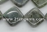 CLB120 15.5 inches 20*20mm diamond labradorite gemstone beads wholesale