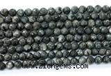 CLB1210 15.5 inches 4mm faceted round black labradorite gemstone beads