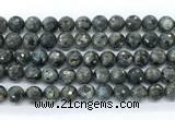 CLB1212 15.5 inches 8mm faceted round black labradorite gemstone beads