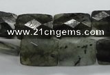 CLB126 15.5 inches 13*18mm faceted rectangle labradorite gemstone beads