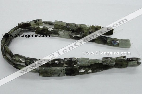 CLB126 15.5 inches 13*18mm faceted rectangle labradorite gemstone beads