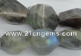 CLB128 15.5 inches labradorite nuggets faceted gemstone beads wholesale