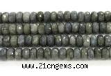 CLB1285 15.5 inches 8*14mm faceted rondelle labradorite beads