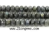 CLB1288 15.5 inches 12*20mm faceted rondelle labradorite beads