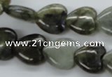 CLB130 15.5 inches 14*14mm heart labradorite gemstone beads wholesale