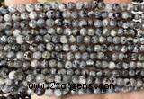 CLB1300 15 inches 4mm faceted round black labradorite beads wholesale