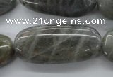 CLB136 15.5 inches 20*40mm oval labradorite gemstone beads