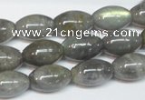 CLB151 15.5 inches 10*16mm rice labradorite gemstone beads