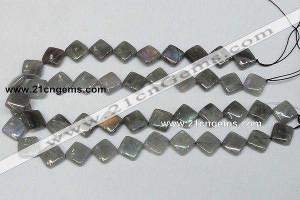 CLB153 15.5 inches 10*10mm diamond labradorite gemstone beads