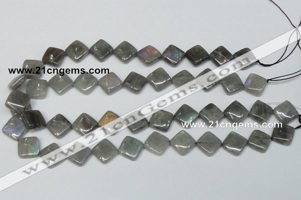 CLB154 15.5 inches 12*12mm diamond labradorite gemstone beads