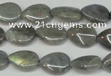 CLB157 15.5 inches 10*14mm flat teardrop labradorite gemstone beads