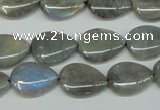 CLB158 15.5 inches 12*16mm flat teardrop labradorite gemstone beads