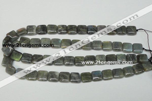 CLB164 15.5 inches 14*14mm square labradorite gemstone beads