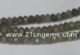 CLB178 15.5 inches 4*6mm faceted rondelle labradorite beads