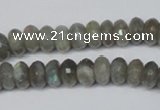 CLB179 15.5 inches 5*8mm faceted rondelle labradorite beads