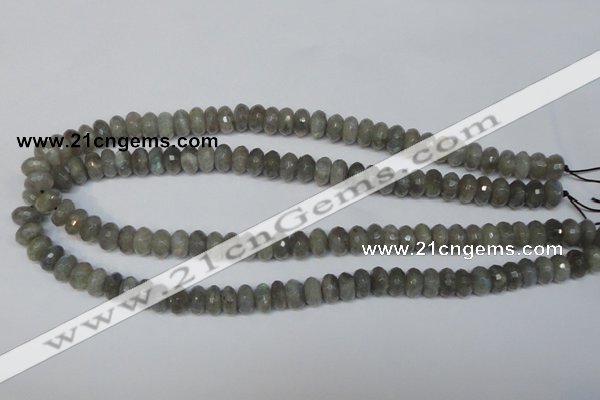 CLB179 15.5 inches 5*8mm faceted rondelle labradorite beads