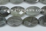 CLB188 15.5 inches 13*18mm faceted oval labradorite beads