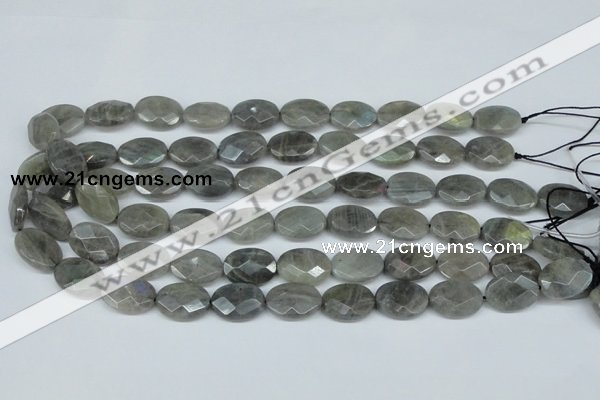 CLB188 15.5 inches 13*18mm faceted oval labradorite beads